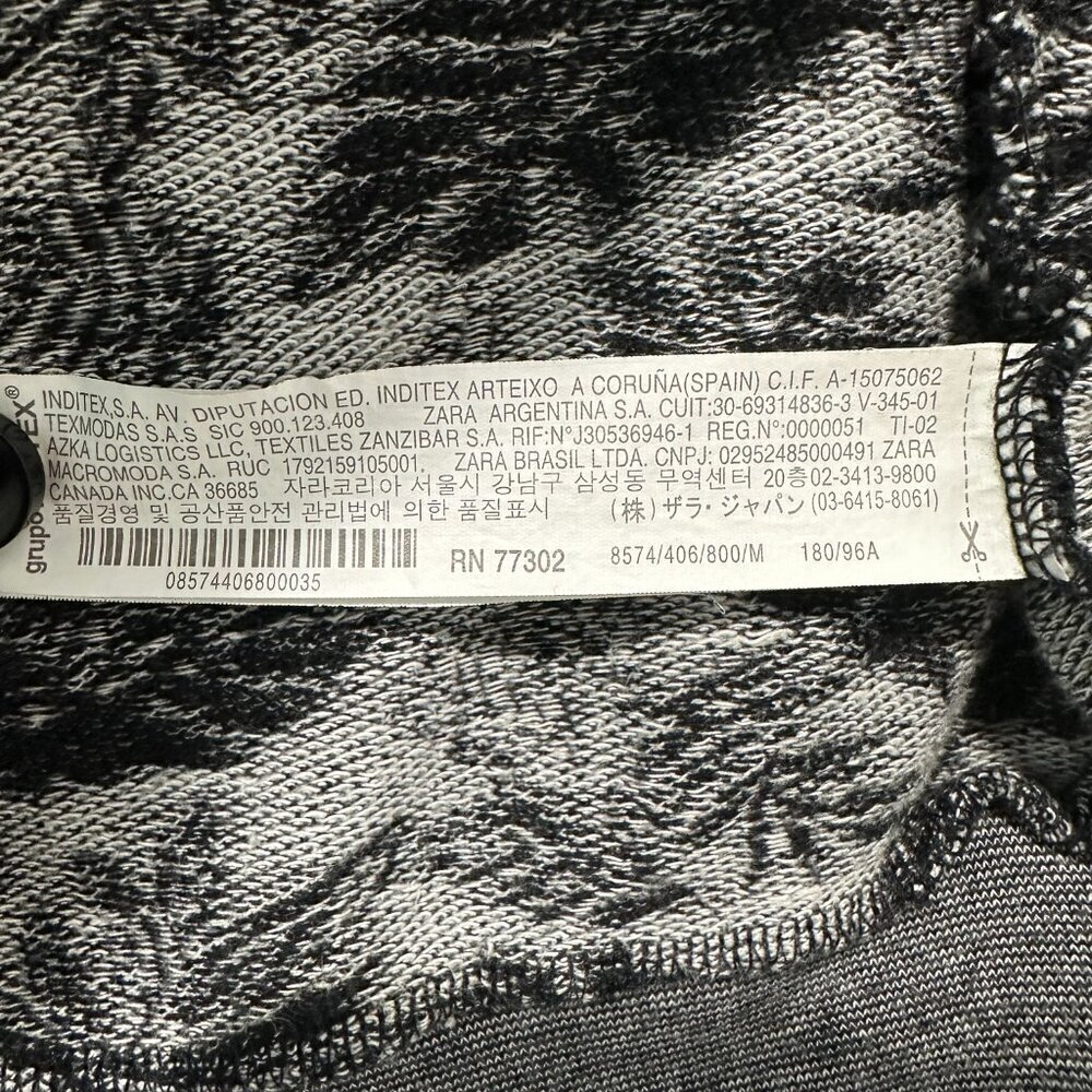 Zara Man Floral Zip-Up Hoodie (Size M)​ - Picture 6 of 7